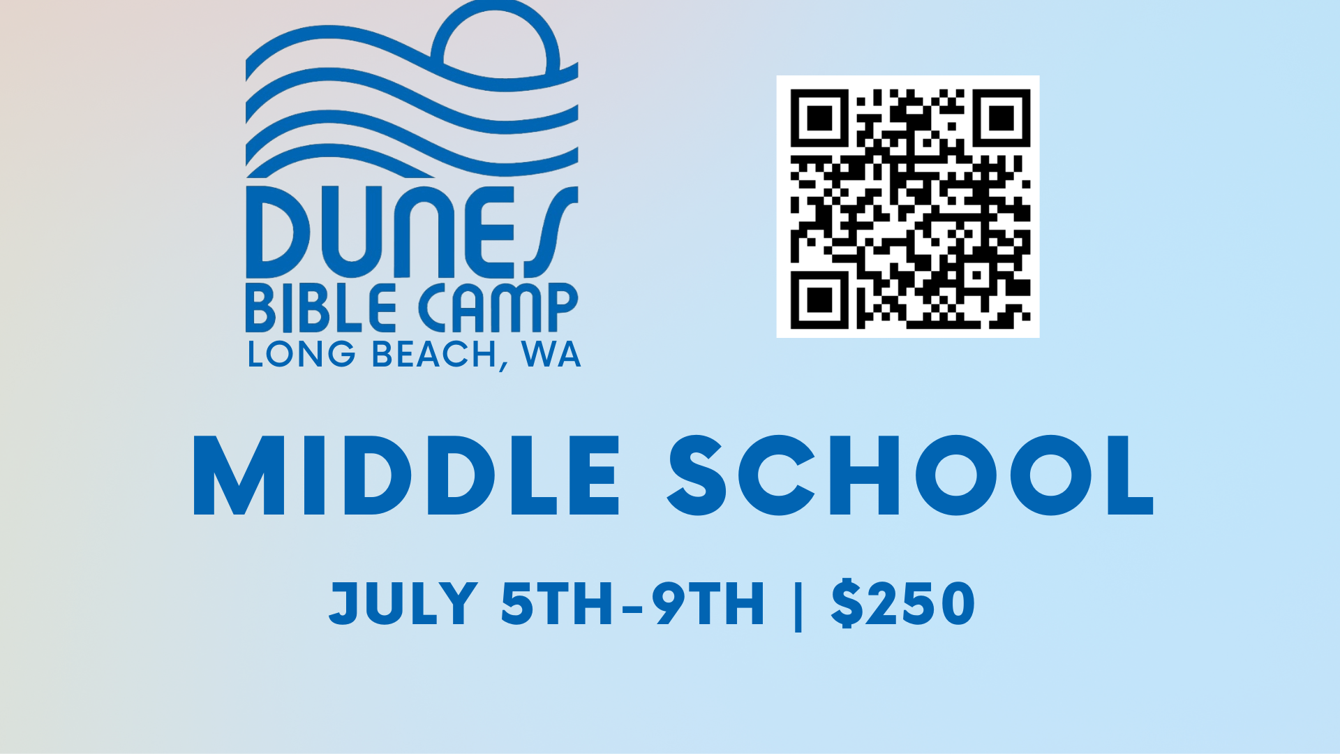 Middle school Dunes Camp 2023
